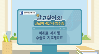 진료비영수증 개별동영상 - 마취료편