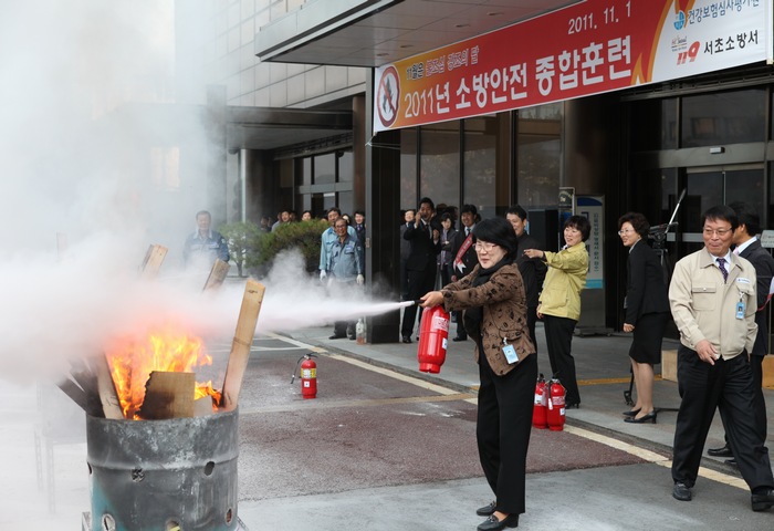 2011년 소방안전 종합훈련 체험사진