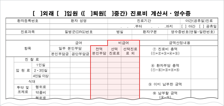 진료비 확인 요청서입니다. 원본을 다운로드 받으시면 상세 내용을 확인하실 수 있습니다.